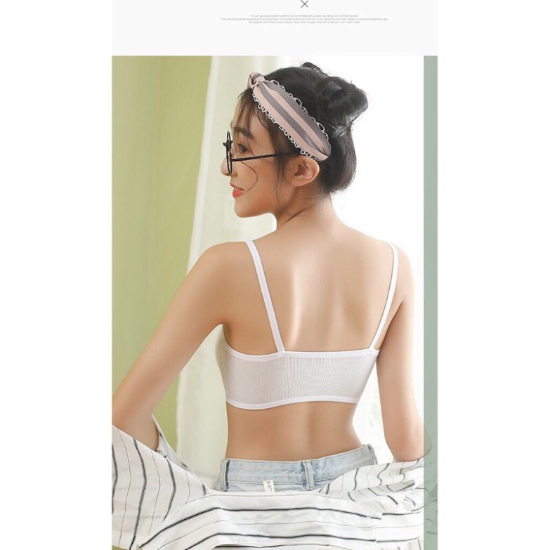 Áo bra học sinh - Áo lá học sinh cotton tăm 6059 loại đẹp | BigBuy360 - bigbuy360.vn