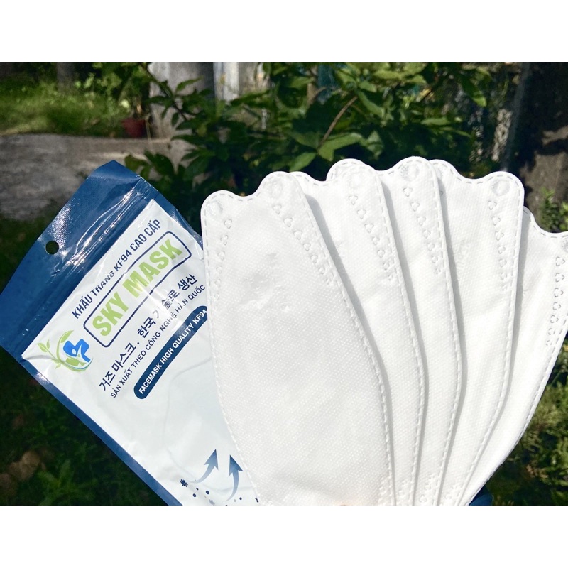 (Sỉ Nửa Thùng 150 Chiếc) Khẩu Trang KF94 4D Sky Mask 4 Lớp Kiểu Dáng Hàn Quốc, Chống Bụi Mịn Và Ngăn Vi Khuẩn