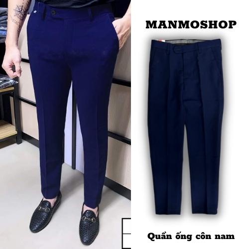 Quần âu nam hàn quốc ống côn Manmoshop, Quần tây nam co giãn công sở slimfit