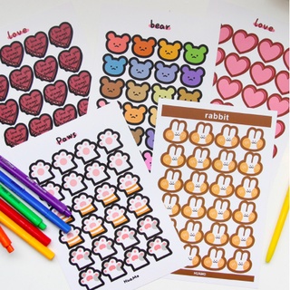 Phụ kiện trang trí: Huamo sticker/ Hình dán
