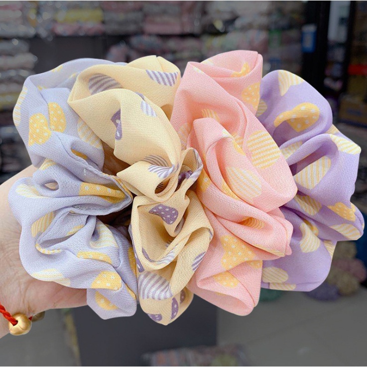 Dây buộc tóc vải FmStyle, dây scrunchies thời trang nữ dễ thương 20050462