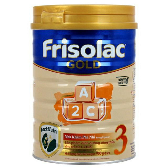 Sữa Frisolac Gold số 3 900g cho trẻ từ 1- 2 tuổi