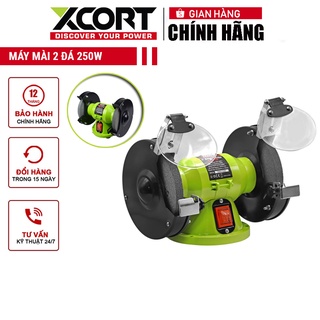 Máy mài 2 đá 250w xcort model xse04-150 chuyên mài dao mài kim loại kèm 2 đá