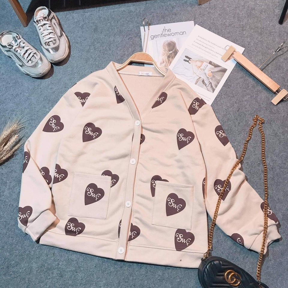Áo cardigan len nữ form rộng Hàn Quốc, Áo khoác cardigan nữ len mỏng ulzzang AT1 - Maomao | BigBuy360 - bigbuy360.vn