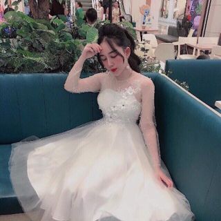 Đầm công chúa gắn hóa đá - đầm dự tiệc sang chảnh kèm video ảnh thật