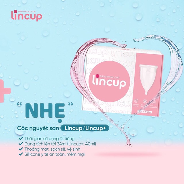 Cốc nguyệt san Lincup chính hãng Lintimate 🍓Full quà tặng hấp dẫn🍓