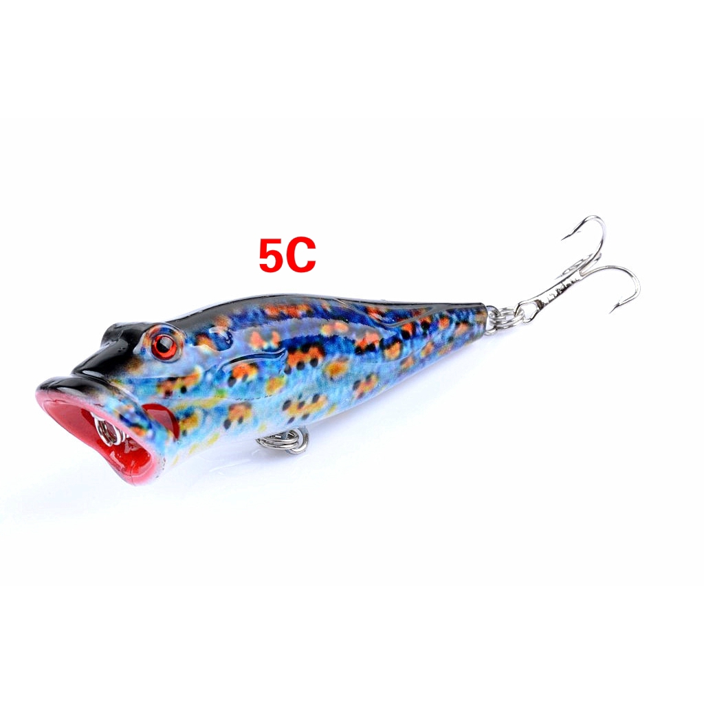 Mồi Câu Cá Giả Bằng Nhựa Cứng 8cm/12.4g Với 6## Mồi Câu Cá Nổi 3D Bằng Nhựa ABS