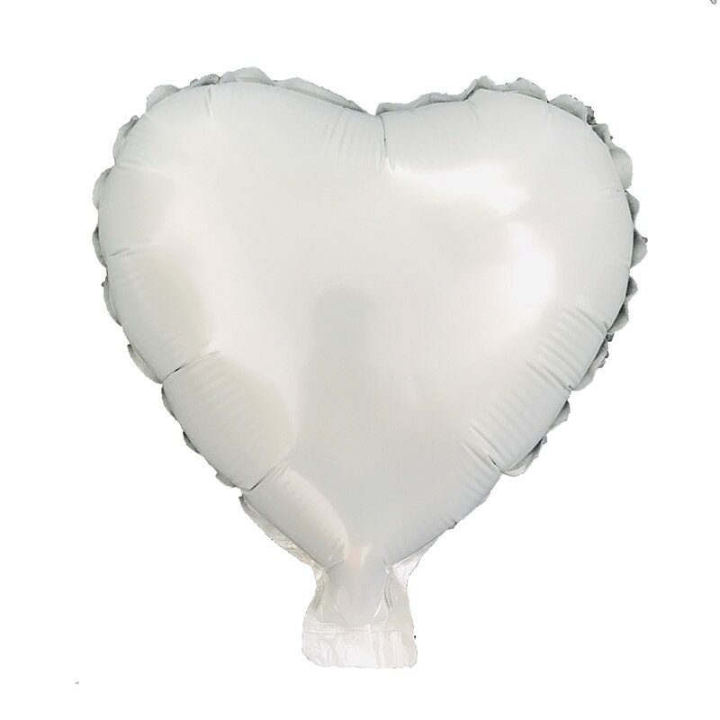 Bong bóng trái tim 18 inch trang trí tiệc cưới/ sinh nhật tùy chọn màu sắc