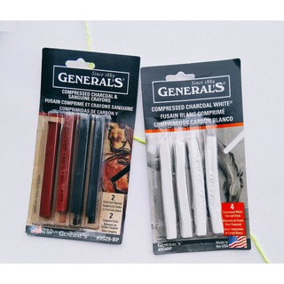 Than nén General's Compressed Charcoal - hộp 4 cây/ cây lẻ