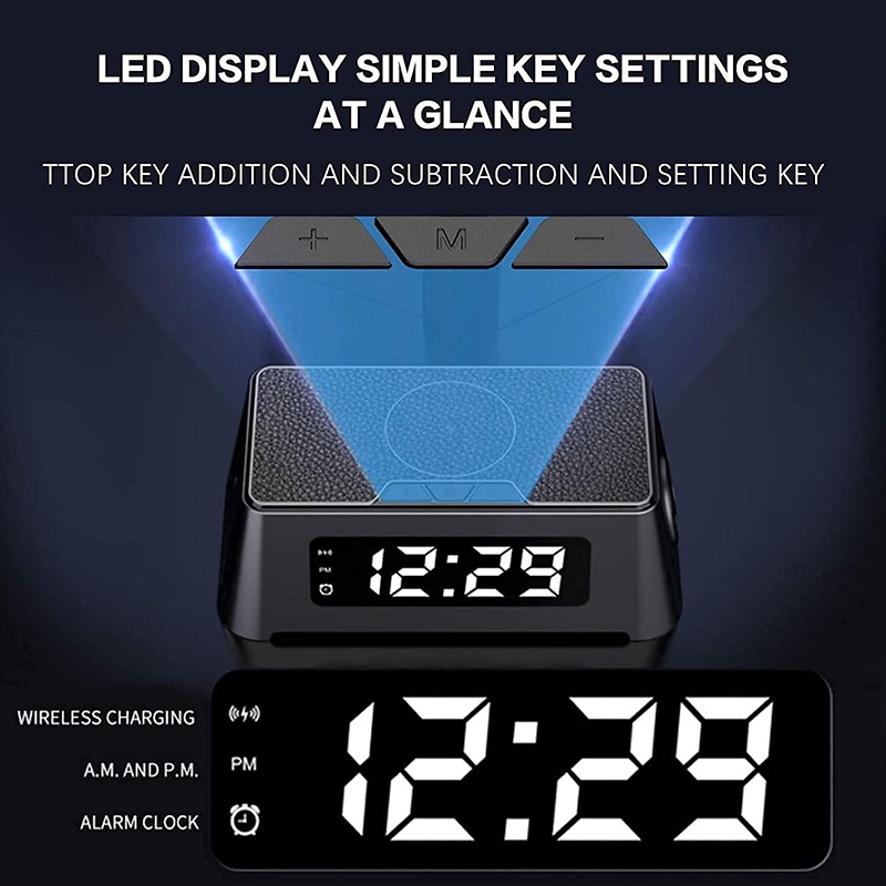 Đế Sạc Nhanh Không Dây Đa Năng Có Đèn LED Cho Đồng Hồ Thông Minh