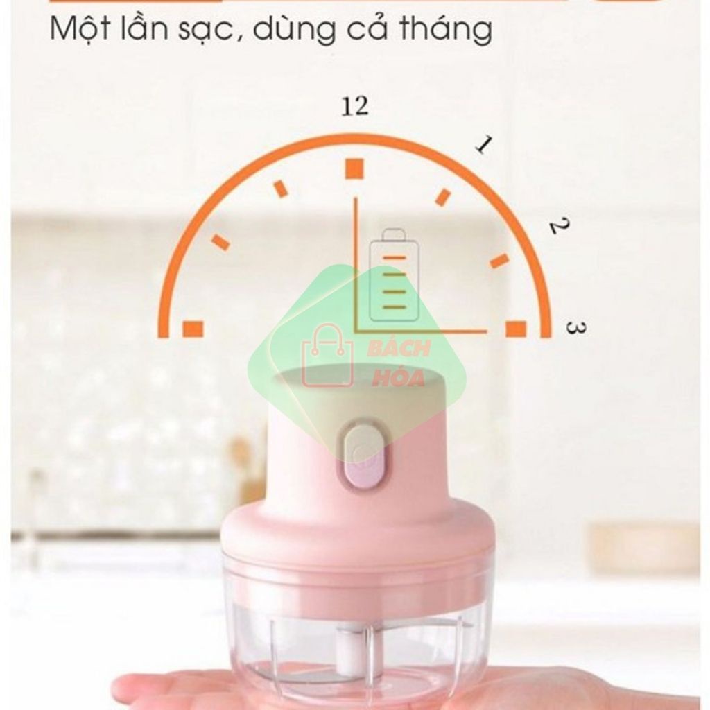 Máy Xay Tỏi Ớt Mini 250ML, Máy Xay Đa Năng Nhỏ Gọn Tiện Lợi Phù Hợp Với Căn Bếp Mọi Gia Đình