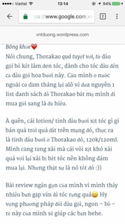 DẦU GỘI BƯỞI THORAKAO