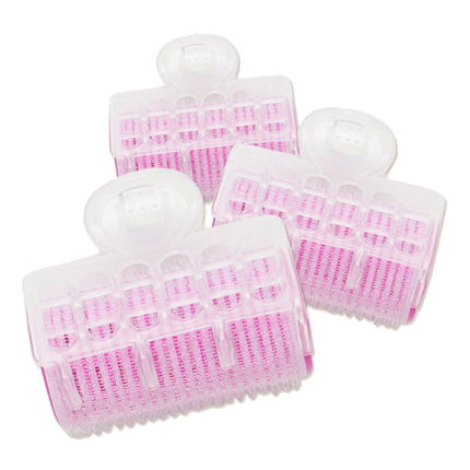 [Hàng mới về] Bộ 3 Lô Uốn Tóc Tạo Kiểu Màu Hồng Phong Cách Hàn Quốc Cho Nữ