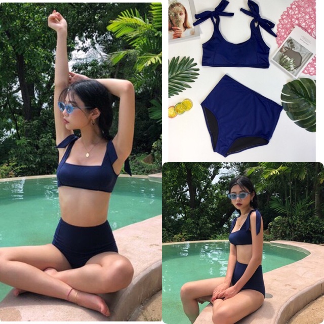 Bikini buộc nơ vai dễ thương