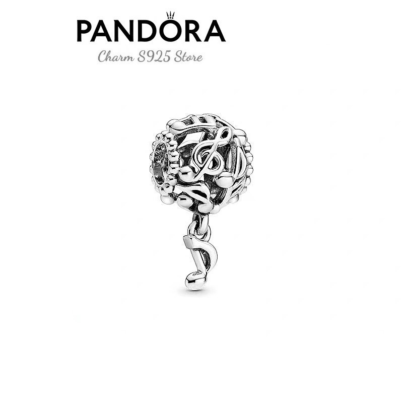 charm pan treo nốt nhạc bạc s925 cao cấp