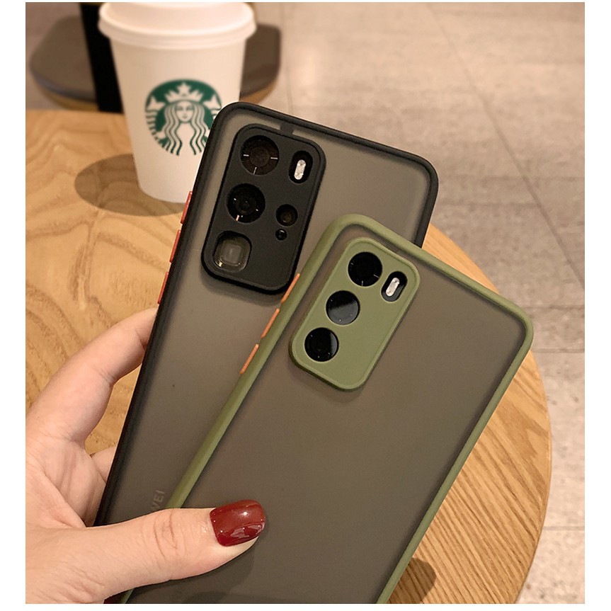 Ốp điện thoại nhám trong suốt viền màu chống sốc cho Xiaomi Poco X3 Pro Nfc M3