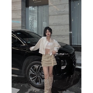 Áo khoác bomber croptop 2 lớp ảnh chụp thật tặng kèm áo 2s