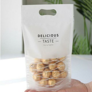 Túi zip in hình 23x15cm Delicious taste (5 chiếc)