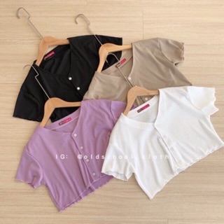 ÁO CROPTOP FORM RỘNG CÚC GÀI THẬT