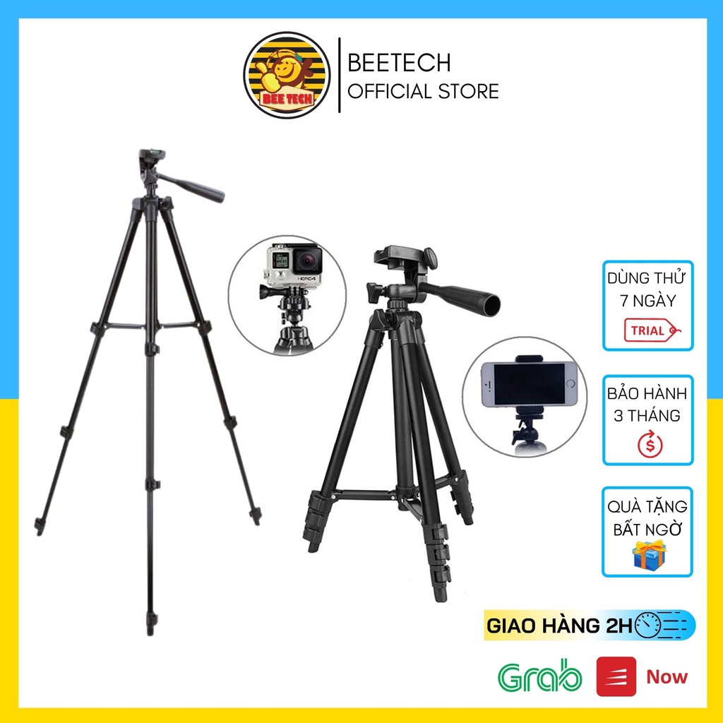 Giá đỡ điện thoại Tripod 3120 giúp chụp ảnh từ xa có thể tùy chỉnh độ cao - Beetech