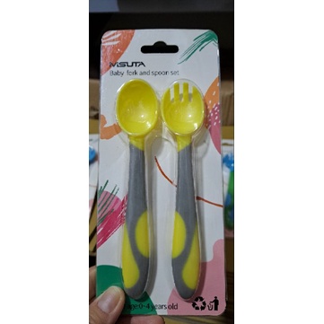 bộ thìa nĩa ăn dặm cho bé,bộ thìa nĩa uống  cong nghộ nghĩnh,chất liệu an toàn cho bé
