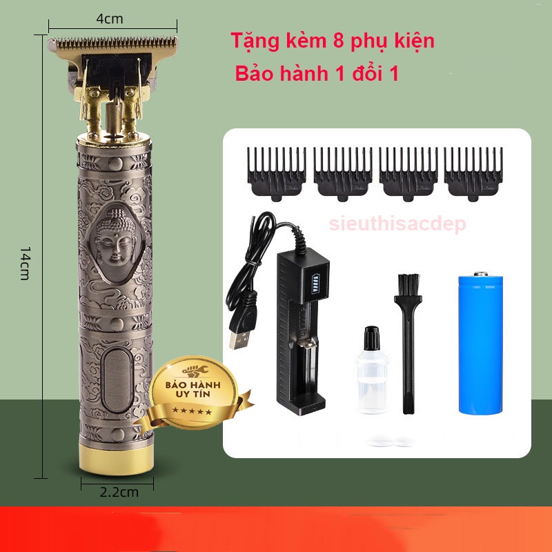 Tông Đơ Chấn Viền VINTAGE T9 - Tặng Kèm 8 Phụ Kiện TD02