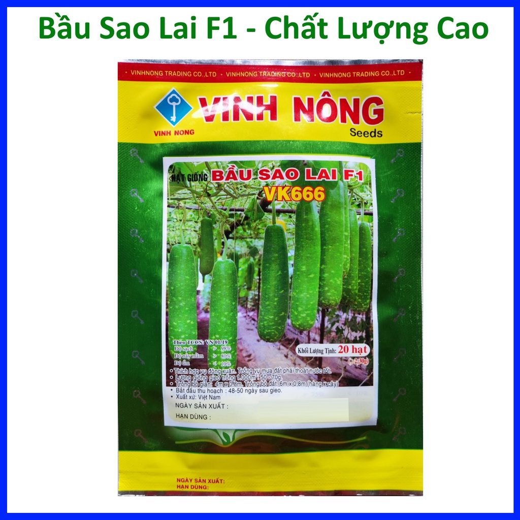 Hạt Giống Bầu Sao Lai F1 (20 hạt)