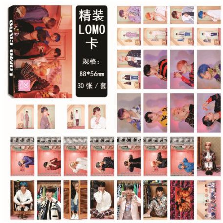 hình ảnh lomo BTS-PERSONA nhóm và thành viên 1 hộp 30 tấm