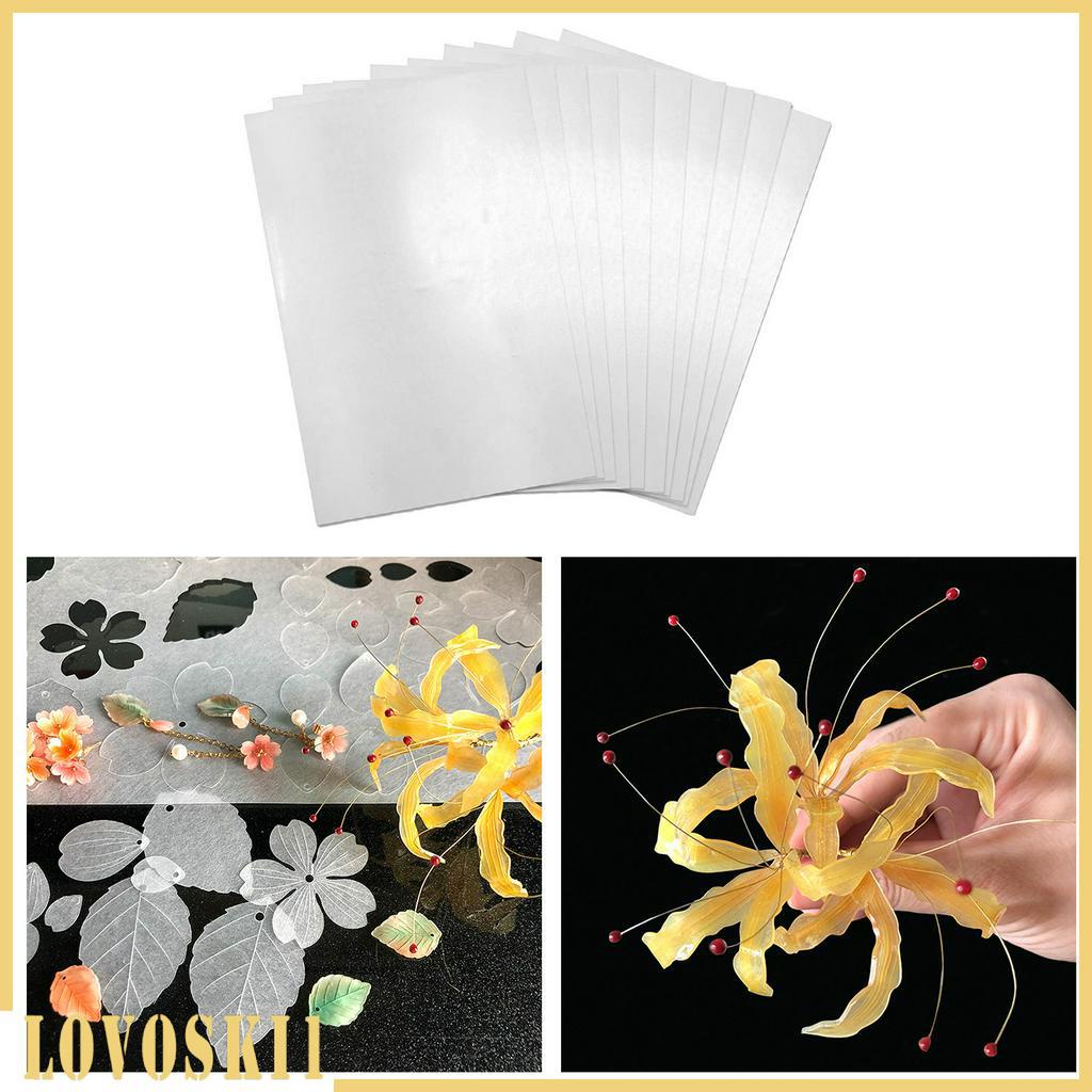 10 Printer Inkjet Shrink Film Plastic Sheet Paper DIY Jewelry Making Craft White