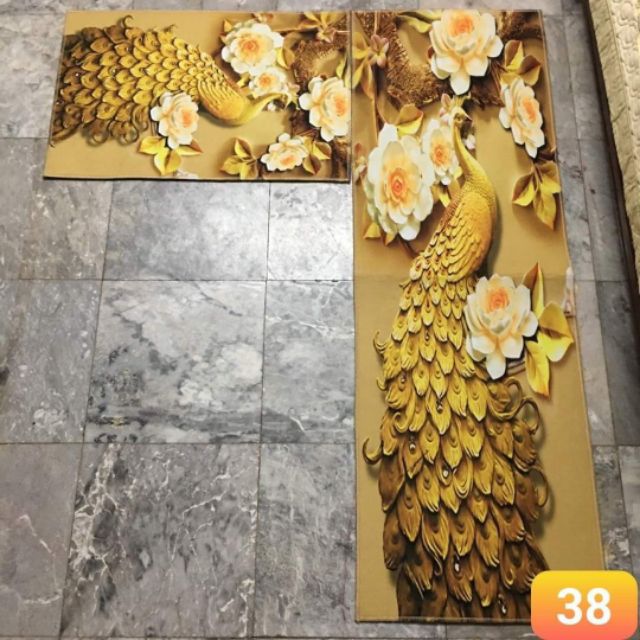 Thảm bếp bộ 2 tấm dài 1m2(40×60 và 40×120cm)