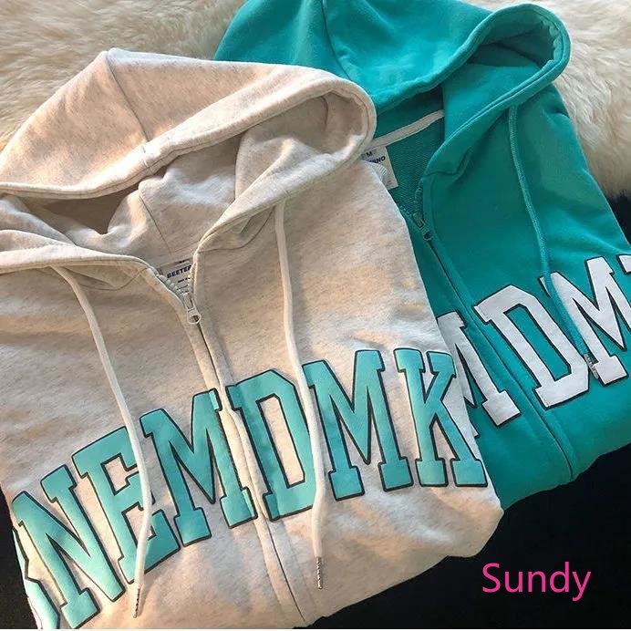 Áo Hoodie Tay Dài Plus Size Phong Cách Vintage Hàn Quốc Cho Nữ