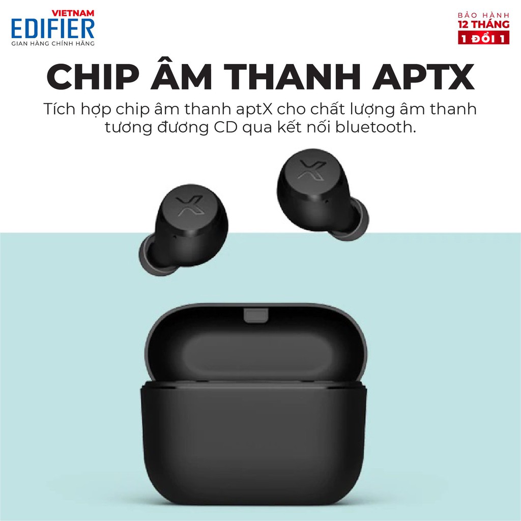 Tai nghe Bluetooth 5.0 EDIFIER X3 Âm thanh Stereo Chống nước IP55 - Hàng phân phối chính hãng Bảo hành 12 tháng 1 đổi 1