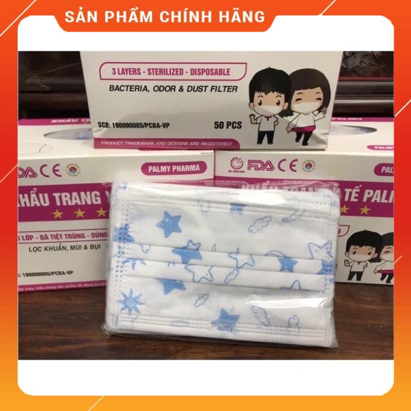 Khẩu trang y tế PALMY trẻ em cao cấp hộp 50 chiếc