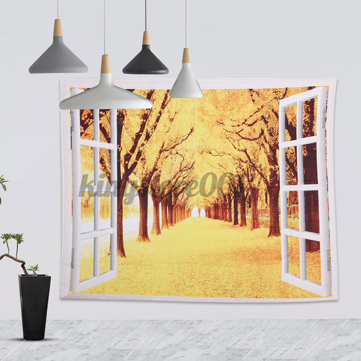 Tranh Treo Tường Trang Trí Nội Thất 150X130Cm In Hình Phong Cảnh Độc Đáo