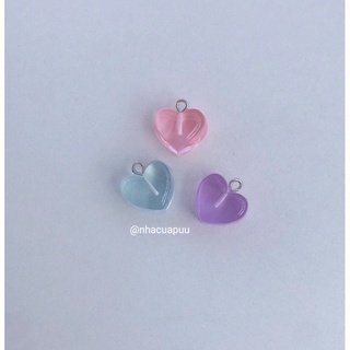 Charm nhựa trái tim