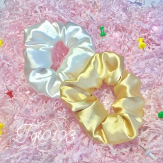 Dây buộc tóc, cột tóc vải chất liệu bóng scrunchies giá rẻ