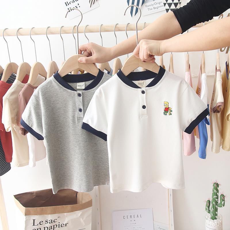 Áo Thun Polo Cho Bé Trai Và Bé Gái Cotton 100% Từ 8kg Đến 28kg DOLY STORE