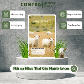 Mặt nạ cấp ẩm làm sáng da Nhau Thai Cừu Matrix Lecos gói