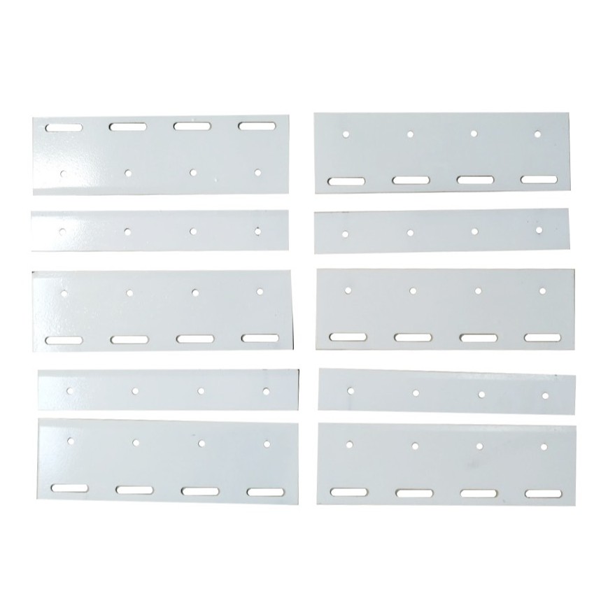 Bát treo rèm nhựa trong suốt - Kẹp định vị tấm nhựa - Phụ kiện rèm nhựa PVC ngăn lạnh, chắn bụi (Loại sơn tĩnh điện)