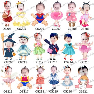 Chibi Sinh Nhật Cho Bé 30cm