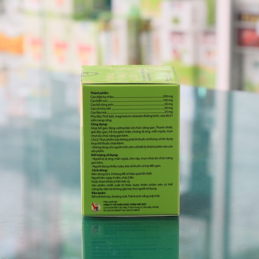 Dưỡng Can Linh – Hỗ trợ giải độc gan, tăng cường chức năng gan, giảm triệu chứng dị ứng (Lọ 40 viên)