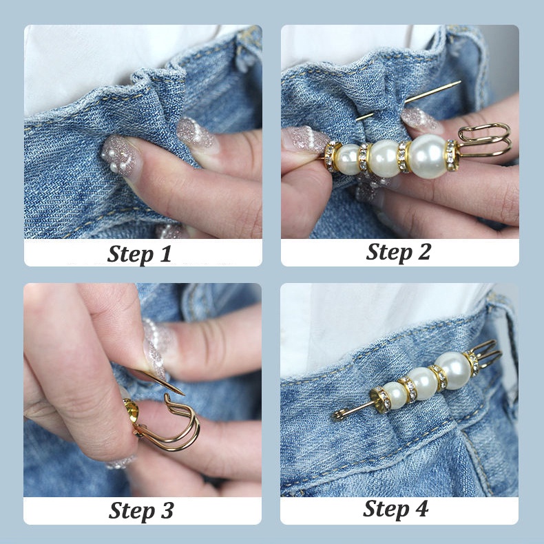 Trâm cài áo 17KM đính ngọc trai giả phong cách Hàn Quốc dành cho nữ