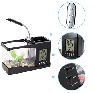 Bể cá mini để bàn làm việc full 7 món cao cấp