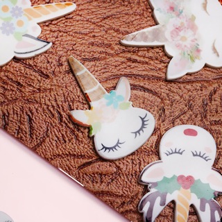 charm ngựa unicon trang trí slime