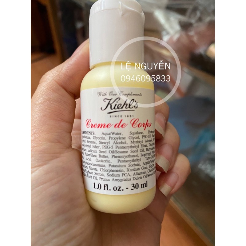 ( Bill usa 🇺🇸) Kem dưỡng thể Kiehl's Creme De Corps