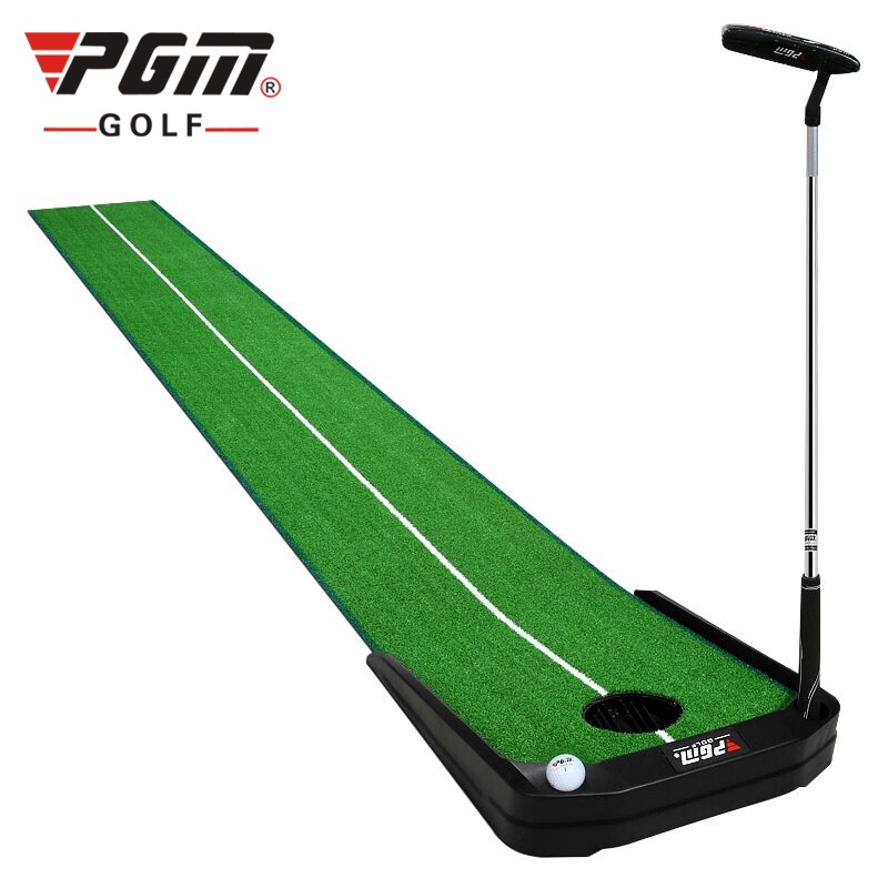 THẢM TẬP PUTTING GOLF ĐIỀU CHỈNH ĐỘ DỐC CÓ MÁY TRẢ BÓNG - PGM TL026