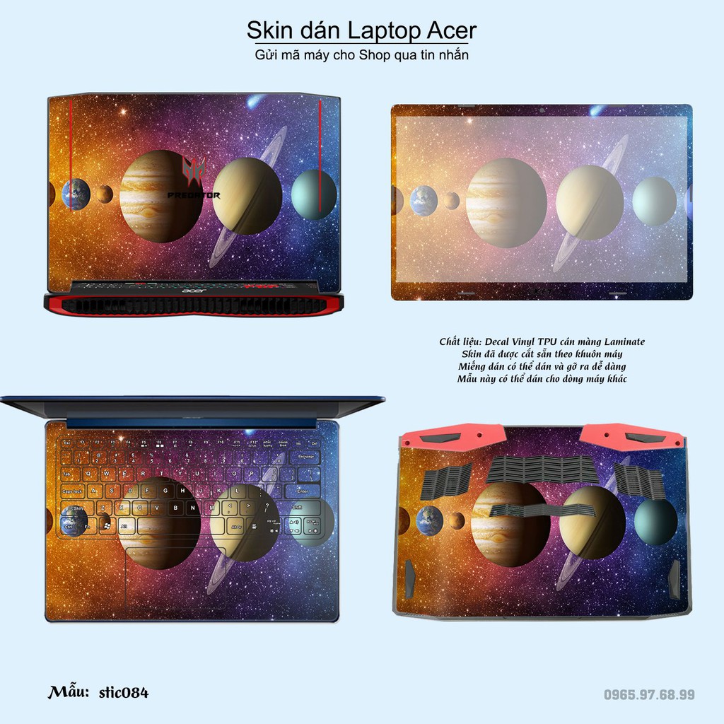 Skin dán Laptop Acer in hình Hoa văn sticker _nhiều mẫu 14 (inbox mã máy cho Shop)