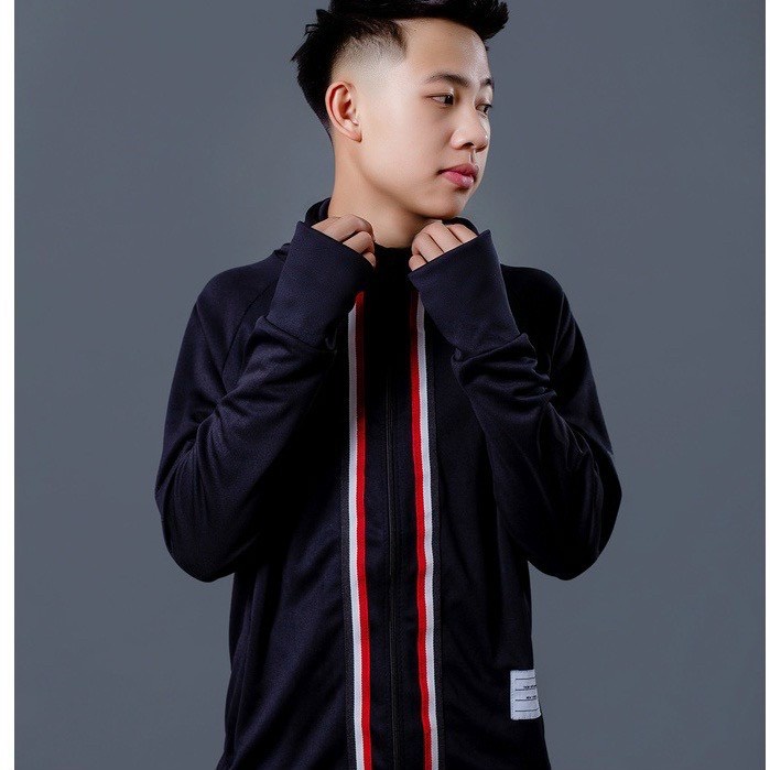 Áo chống nắng nam thời trang dài tay có mũ thom browne mẫu mời mùa hè 2022 thời trang hè full size 45-82kg