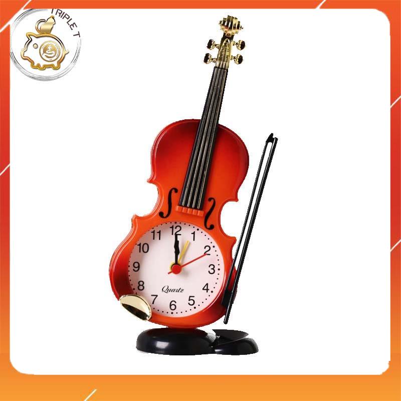 ⚡[HÀNG HOT]⚡Đồng Hồ Báo Thức Hình đàn violon, Đồng hồ để bàn, Đồ lưu niệm độc lạ, Quà tặng ý nghĩa CAO CẤP sản phẩm hot