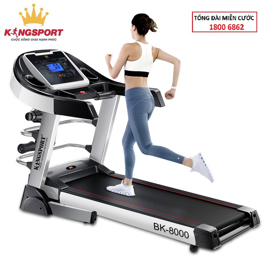 Máy Chạy Bộ Điện Đa Năng Gấp Gọn Tại Nhà KINGSPORT BK-8000